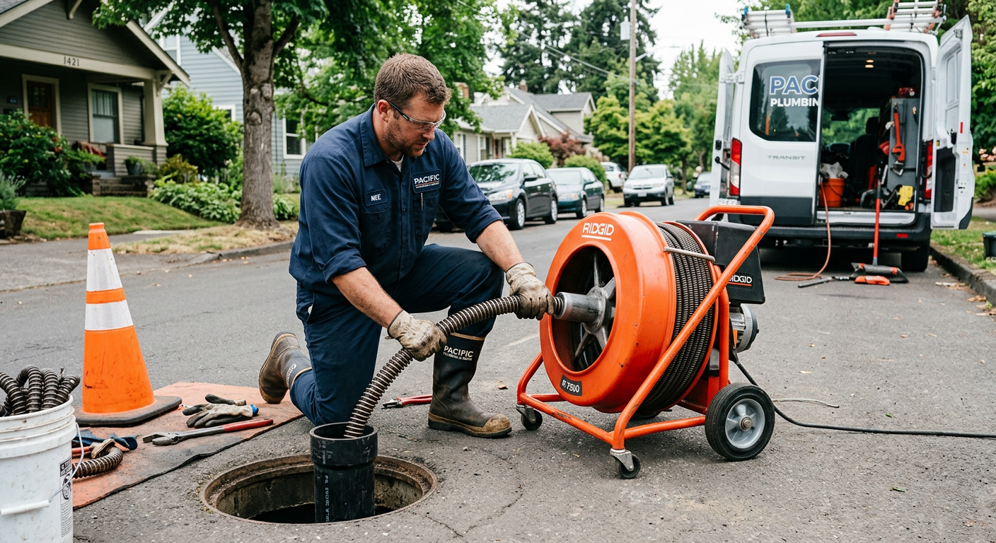 Dégorgement de canalisation principale enterrée au Chesnay 92
