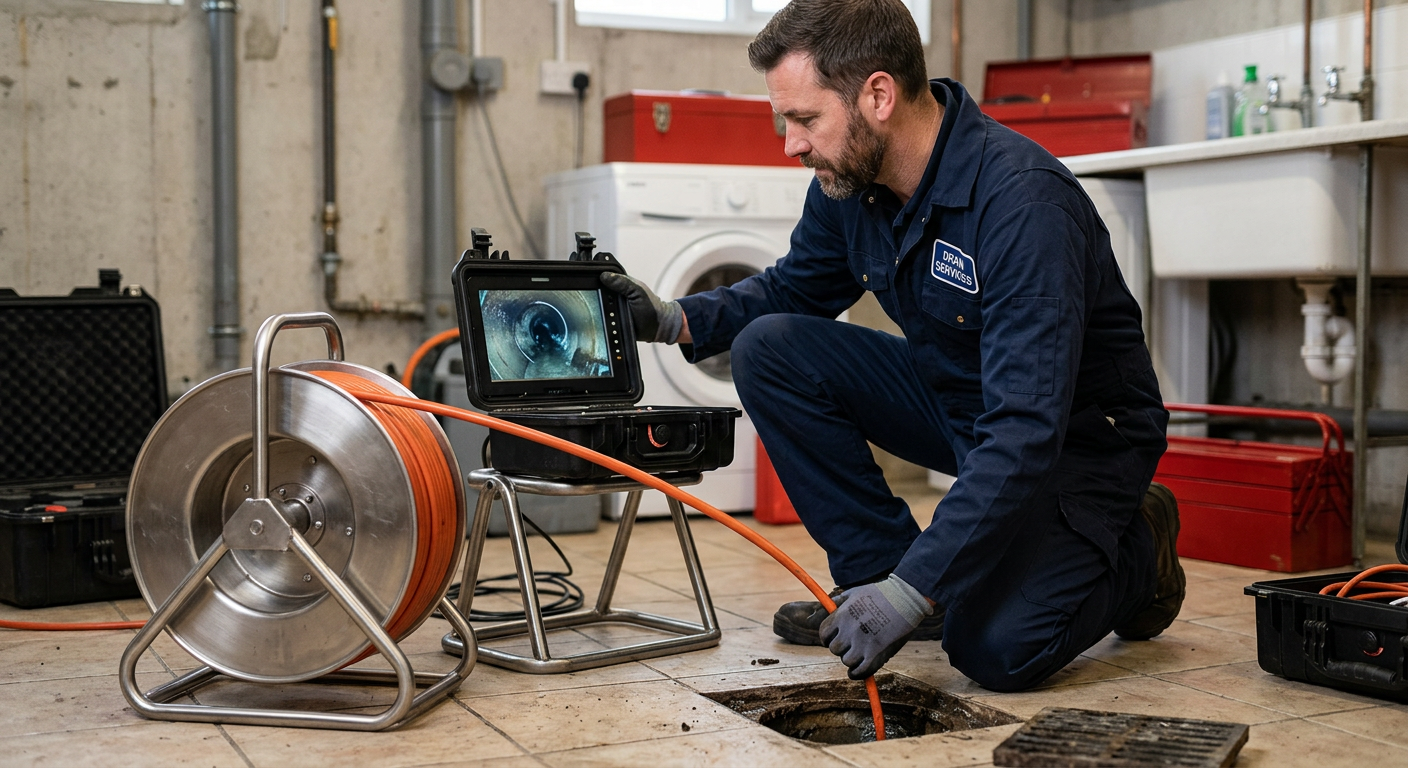 Inspection caméra endoscopique de canalisation au Chesnay